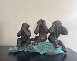 Bronze “Say No, See No, Hear No”
