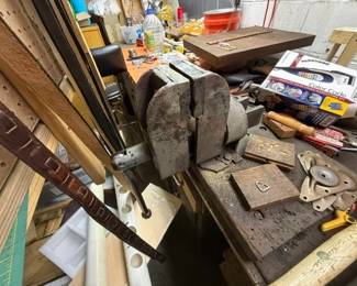 Leather vise.