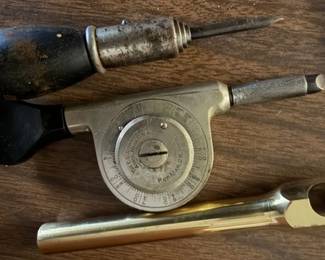Starrett. Brass corkscrew.