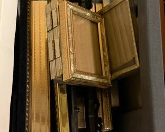 Miniature picture frames.