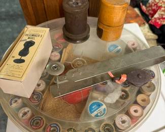 Sewing collectibles.