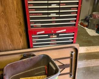 Craftsman tool chest. Full of tools.