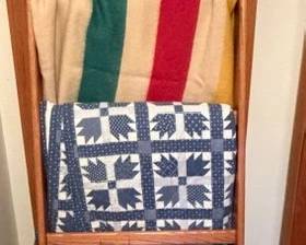 Quilts. Hudson Bay wool blanket.