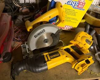 Dewalt power tools.