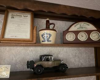 Jim Beam Whiskey collectibles.