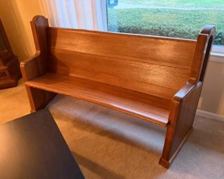 Church pew / bench. Solid oak.