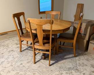 Antique Oak dining table.