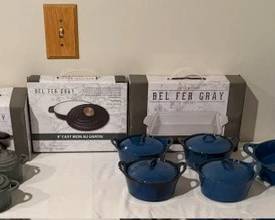 Cast iron enamel cook ware.