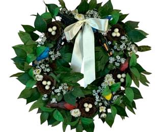 1031 - Wreath 28" round (Description): Decorative wreath measuring 28 inches round.