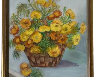 602 - Signed Oil on Board - 22.5 x 18