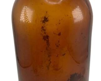 194 - Vintage Amber Bottle - 13" tall
