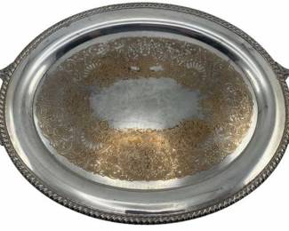632 - Silverplated Tray - 21 x 13.5