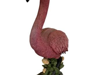 74 - Outdoor Garden Pink Flamingo Statue - 19" tall