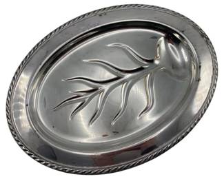 275 - Silverplate Meat Platter 16"x12" (Description): Silverplate Platter. Measurements: 16"x12".