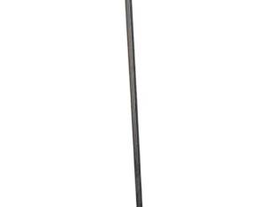 1022 - Metal Coat Rack 67.5"x16" (Description): Metal coat rack featuring decorative scrollwork design at the top and a tripod base with curved feet. Measures 67.5 inches tall by 16 inches wide.