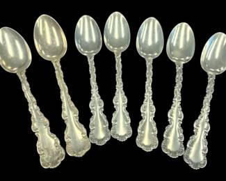 2004 - 7 Whiting Louis XV Sterling Spoons 118g