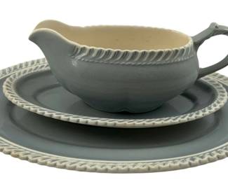 157 - Harker Pottery Gravy Boat & Underplate & Plate
