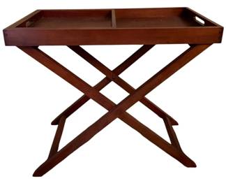 237 - Folding Serving Tray Table - 34 x 38 x 20