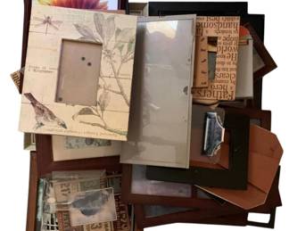 778 - Group Lot of Assorted Picture Frames (Description): A group lot of assorted picture frames in various styles, sizes, and finishes. The collection includes frames suitable for displaying photographs and artwork.