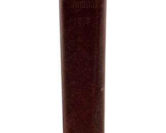 839 - The Hymnal 1940 (Description): The Hymnal 1940, a classic hymnal from the mid-twentieth century. This volume contains traditional hymns and sacred music. The book features a cloth-bound cover with gilt lettering on the spine.