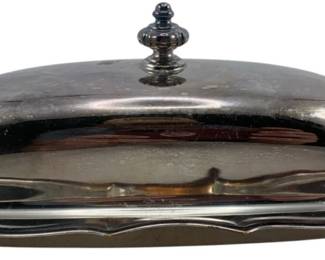 629 - Silverplated Butter Dish - 3 x 9 x 4.5