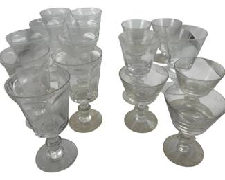 332 - Group Lot of Stemware Glasses (Description): Group Lot of Glasses