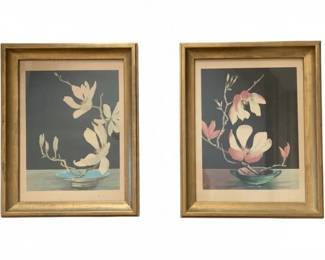 739 - Pair Gold Framed Pictures 19"x15"
