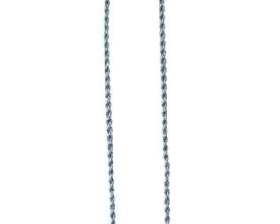 2042 - Sterling Silver Necklace Seashell Pendant 19" (Description): Sterling silver necklace measuring 19 inches in length. 19g