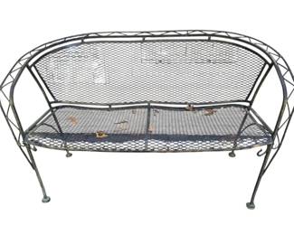 73 - Metal Outdoor Loveseat - 28 x 47 x 26