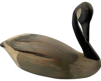 231 - Wood Canadian Goose Decoy - 12 x 21 x 8