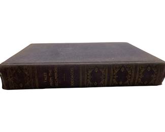 873 - Tales from the Decameron 1930 Copyright (Description): Tales from the Decameron, a classic collection of novellas by Boccaccio. This volume bears a 1930 copyright date. The book features a decorative gilt spine with ornamental designs and the author's name.
