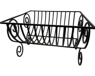 107 - Black Wire Dish Rack - French Country Style (Description): 9 x 14 x 14