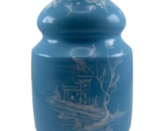 603 - Italy Blue Vase - 9.5 x 5.5