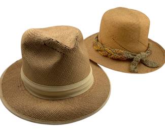 698 - Group Lot of 2 Hats (Description): Group lot of 2 hats