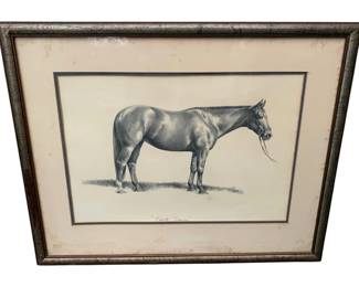 20 - Framed Artwork "Secret Source" - 18 x 22 (Description): matte appears to have damage