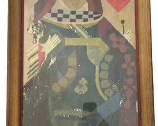 743 - Gold Framed Artwork 25"x19"