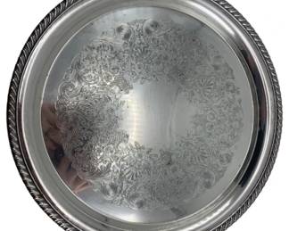 635 - Silverplated Pitcher - 12" Round