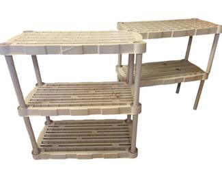 66 - 2 Plastic Shelves