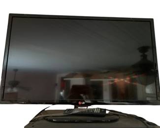 15 - LG 32" TV w/ remote (Description): Used as is electric/electronic/mechanical item. No guarantee all components, untested.