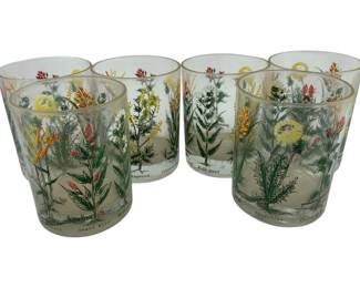 146 - 6 Vintage Neiman Marcus Rocks Glasses (Description): 4" tall