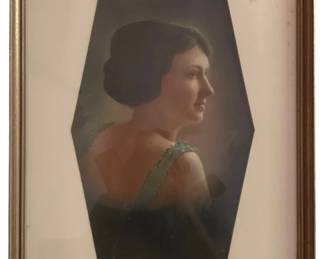 451 - Framed Vintage Portrait - 20 x 14.5