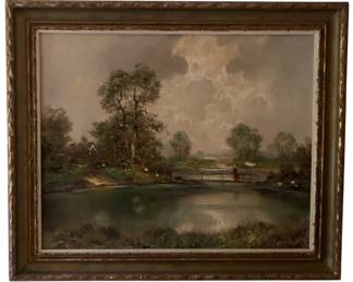 370 - Signed and Framed Oil on Board - 30 x 36