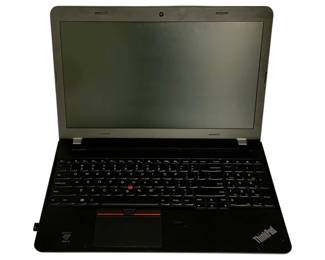 1076 - Lenovo ThinkPad Laptop No Charger AS IS (Description): Lenovo ThinkPad laptop computer sold as is without charger. This laptop is being sold in as-is condition and does not include a power adapter or charger cord. Used as-is electric/electronic/mechanical item. No guarantee all components present, untested if not otherwise stated.