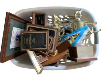 43 - Assorted Items w/ Laundry Basket