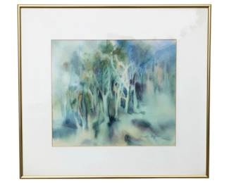 18 - Framed Artwork, signed - 18 x 20 (Description): Mattee has very minimal damage