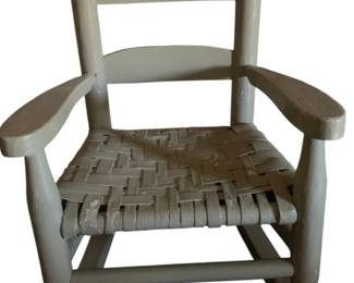 442 - Wooden Child's Rocker - 18 x 13.5 x 18