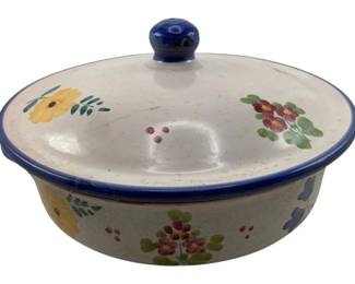 211 - Solimeno Covered Dish - 6 x 12 (Description): Made in Italy