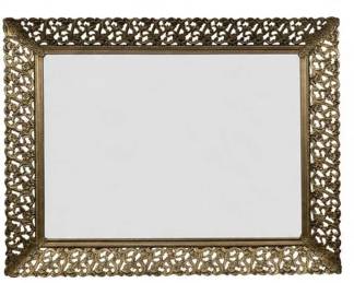 492 - Mirrored Antique Tray - 15 x 10