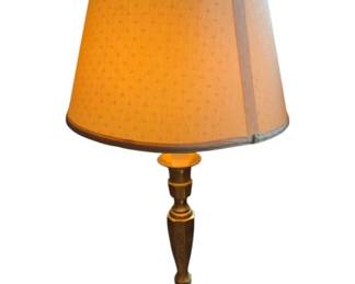 619 - Brass Lamp - 36" Tall (Description): Used as is electric/electronic/mechanical item. No guarantee all components, untested.
