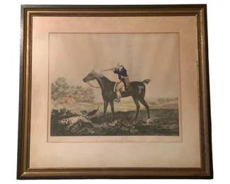 403 - Le Chasseur Au Tirer by Carle Vernet (Description): Framed Print - 24 x 26